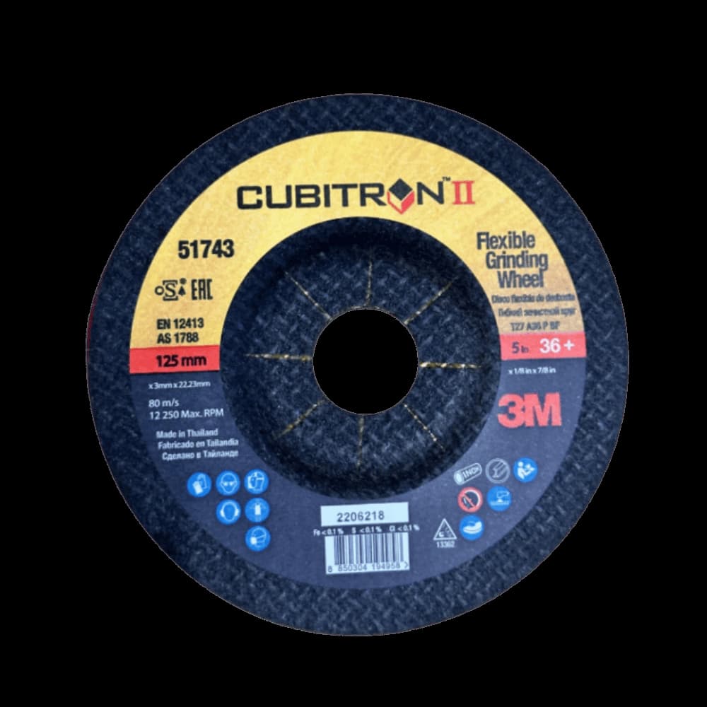 3M™ Cubitron™ II 可彎曲研磨砂輪片,51743